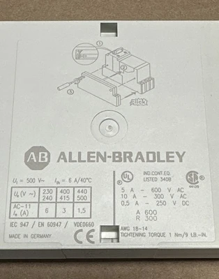 NEW ALLEN BRADLEY 190-A11-11
