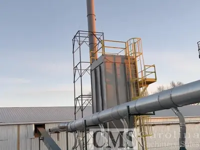 USED CUSTOM BUILT FLUID BED DRYER FOR SHAVINGS, SAWDUST & HEMP PRODUCTS