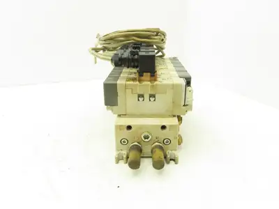 SMC VQ7-6-FG-D-3Z Double Solenoid Valve 6-Station Manifold Assy 5/2-way 24VDC