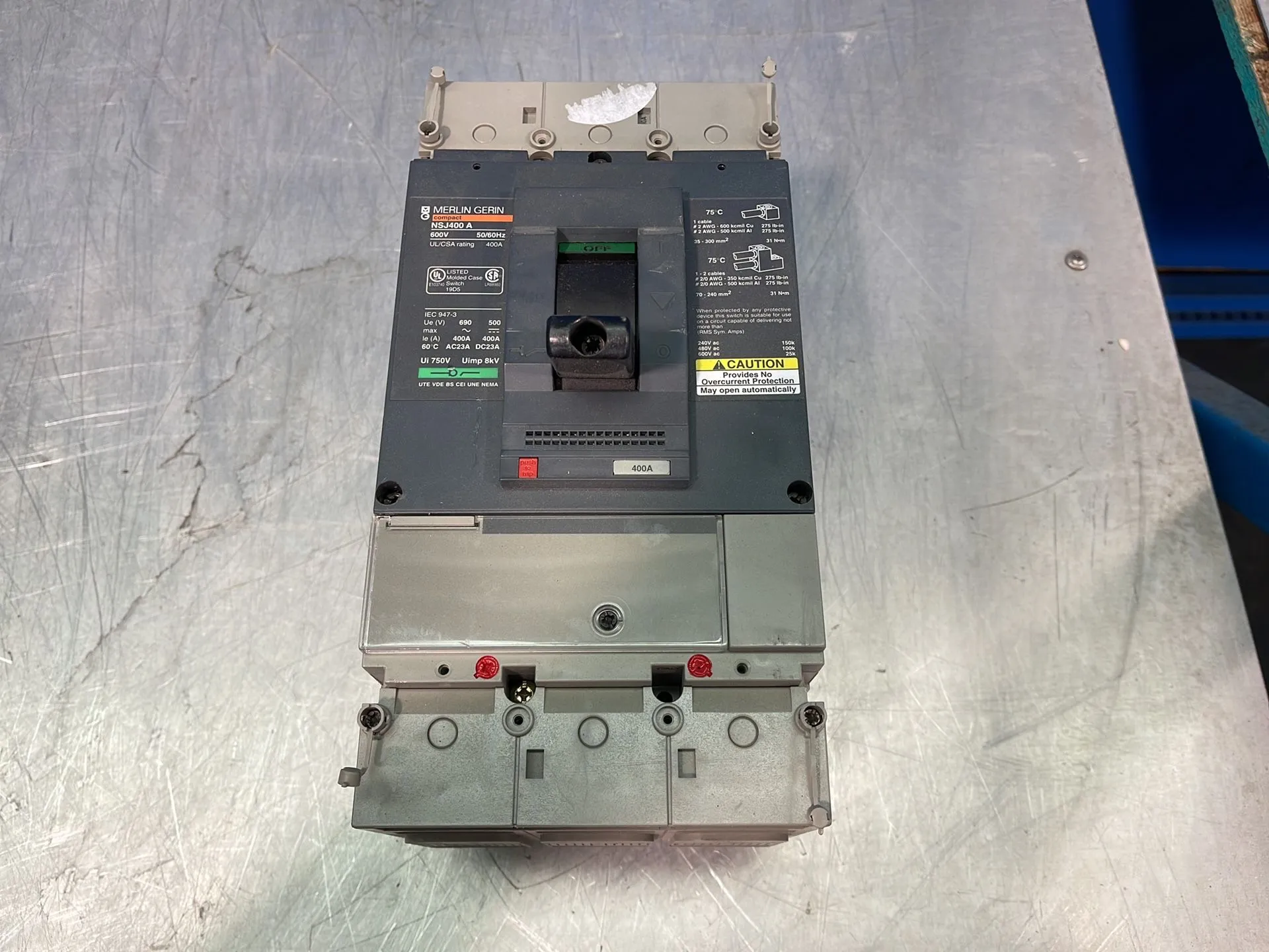 Used MERLIN GERIN NSJ400 A Circuit Breakers Ohio US | HGR 24 #1175497