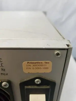 PRIMATICS MOTOR DRIVE CHASSIS 0-3093-1000 Motion Control ‘01F’