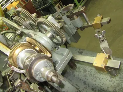 3382-385 Antique RA LIENHARD SUISSE Chaux-De-Fonds Horizontal & Vertical Rotary Engine TURNING / BROCADING MACHINE