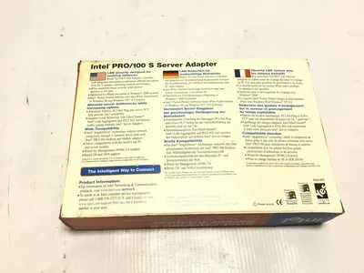 Intel PRO/100 S Server Adapter Fast Server Connections w/Accelerated Lan Security