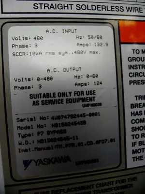 USED YASKAWA CIMR-F7U4055