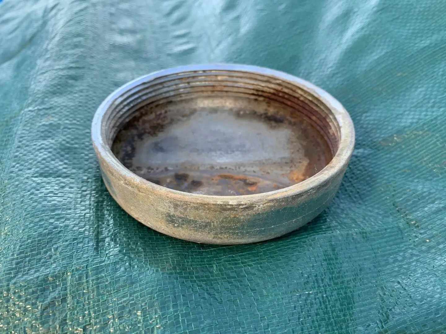 Galvanized, Threaded Steel Cap