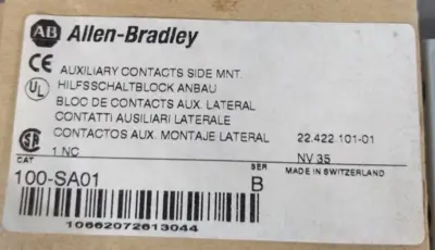 Allen Bradley 100-SA01 Contact Block Loc4E29