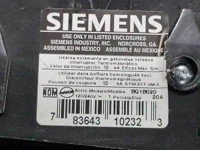 USED SIEMENS BQ1B020