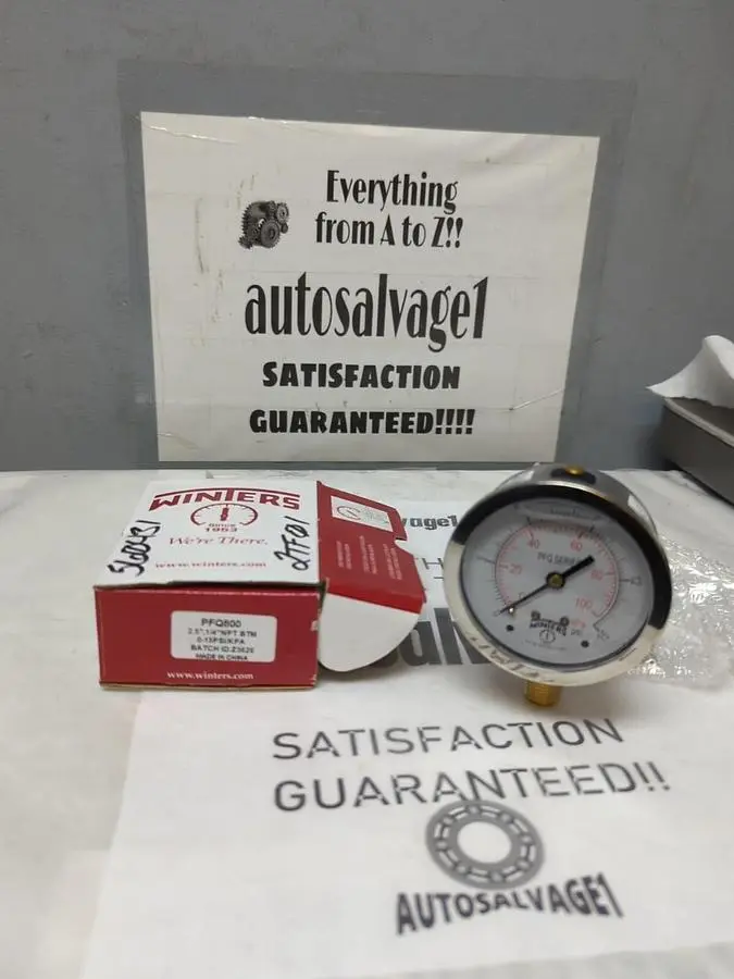New | in-Stock WINTERS PFQ800 Universal Pressure Meters | Surplus Asset Holdings #1216886