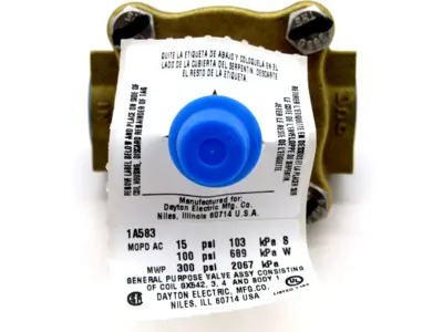NEW DAYTON 1A583 SOLENOID VALVE 2 WAY BRASS