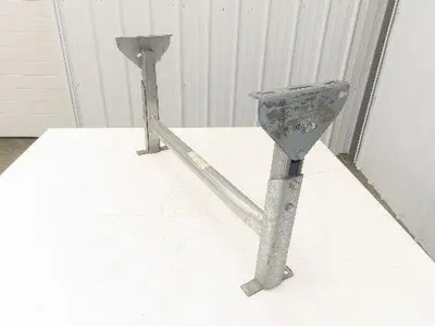 Automotion 30"W Conveyor Leg Stationary Floor Support 16" to 24"H Galvanized