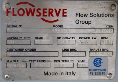 NEW FLOWSERVE 8HDX27B