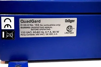 USED DRAGER 4205810 QUADGARD CONTROL UNIT C 22.2 NO.152