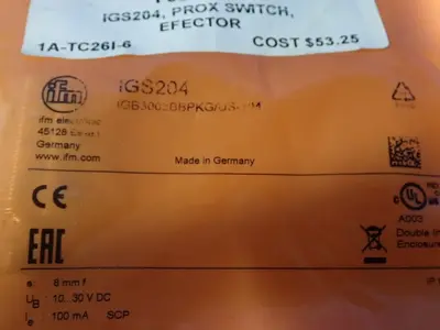 New | in-Stock IFM IGS204 Sensors | HGR 24 #752682