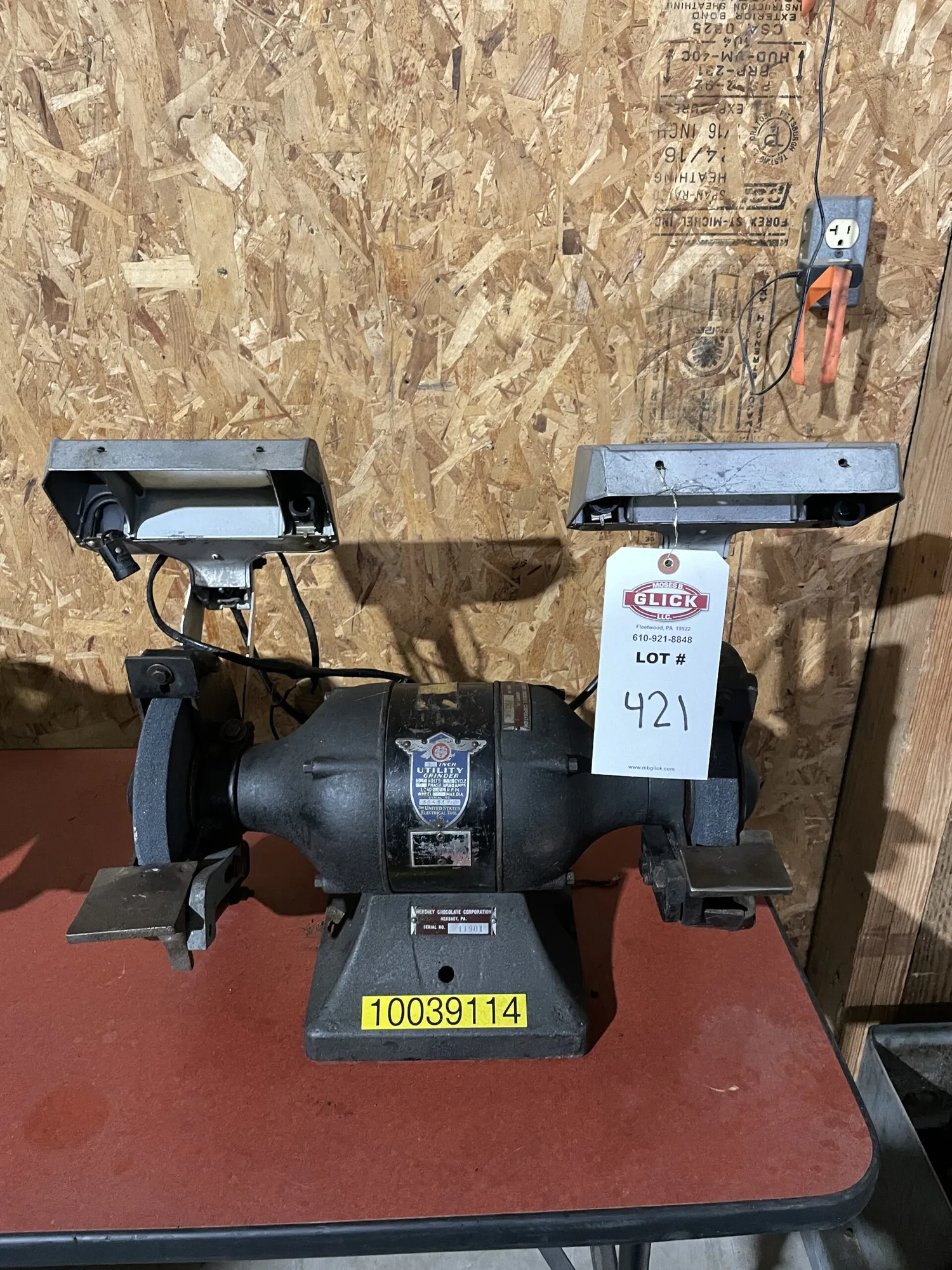 US 8” Utility Grinder / Bench Grinder 3600rpm 220V 3PH