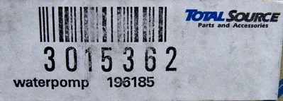 NEW TOTAL SOURCE 3015362 WATER PUMP 196185