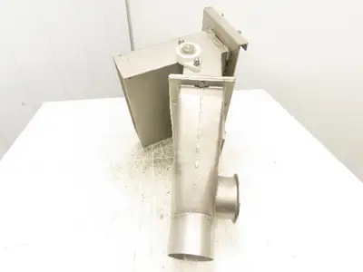 Stainless Steel Metal Detector Down Stream Rejection Gate Valve Louver Flap SS