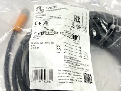 New | in-Stock IFM EVC722, VDOGH040MSP0020H04STGH040MSP Cable & Wire Michigan US | Maverick Industrial Sales #1473896