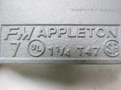Appleton APPT47 Type T FM7 Conduit Bodies Lot of 2