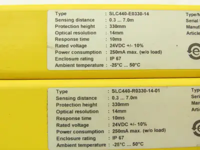Schmersal SLC440-ER-0330-14-01 330mm Light Curtain Transmitter & Receiver Set