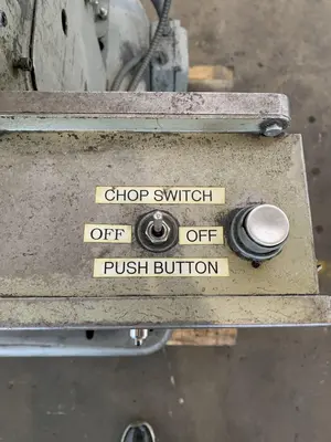 12 TON X 2" TISHKEN CUTOFF PRESS. STOCK #0257724