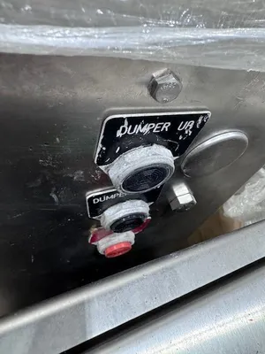 USED STAINLESS STEEL Cart Lift Bin Dumpers