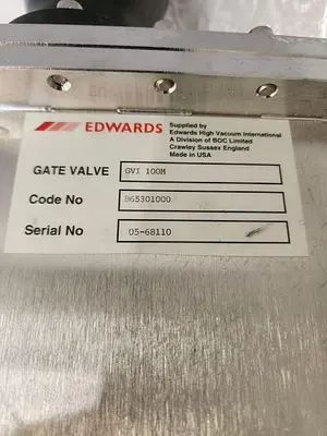 EDWARDS GATE VALVE GVI 100M