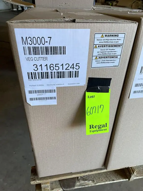 New | in-Stock BERKEL EQUIPMENT M3000-7 Slicers / Dicers / Cutters Ohio US | Regal Equipment Inc #220188