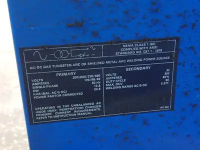 Used MILLER SYNCROWAVE 300 Tig Welders Ohio US | HGR 24 #910047