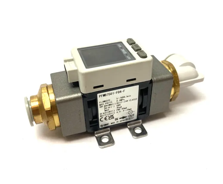Used SMC DIGITAL AIR FLOW SWITCH 5~500L/MIN, DUAL-COLOR Relays & Switches | Maverick Industrial Sales #1104755