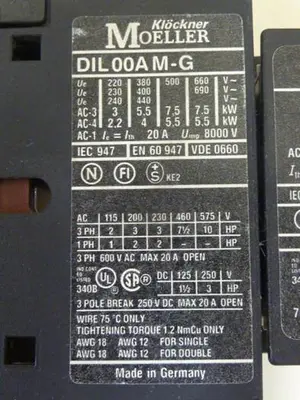 USED MOELLER DIL00AM-G