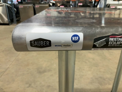 Used SAUBER SELECT PA0224 STAINLESS STEEL COMMERCIAL WORK TABLE 24” Food Prep Tables Michigan US | Miedema Asset Management Group #1580149