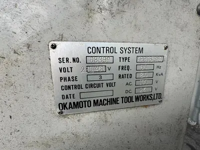 Okamoto ACC-1632DX, , AUTO IDF, 3X AUTO FEEDS, SURFACE GRINDER,