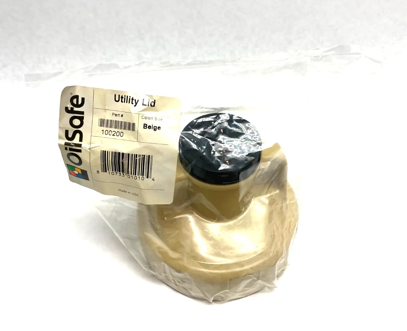 NEW OILSAFE MULTIPURPOSE UTILITY LID, BEIGE, 48MM OPENING