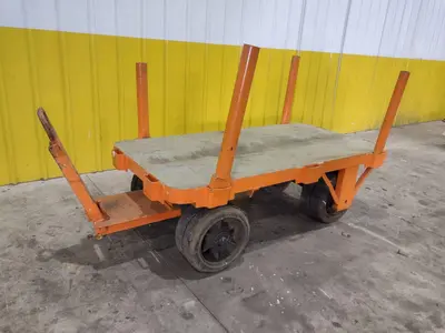 (2) 72" X 36" A STREICH & BROS HEAVY DUTY FLAT BED TOW CARTS: STOCK #23688