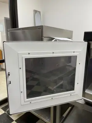 Used Amana Used Amana Menumaster MRC22S2 Commercial Microwave 2200 Watt with Screen 220V Ovens Illinois US | Falcon Restaurant Supply #1376518