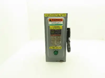 Square D HU361EI Safety Disconnect Snap Switch 30A 600V 3-Pole