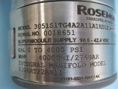 NEW Rosemount 3051S1TG4A2A11A1D1E5M5Q4