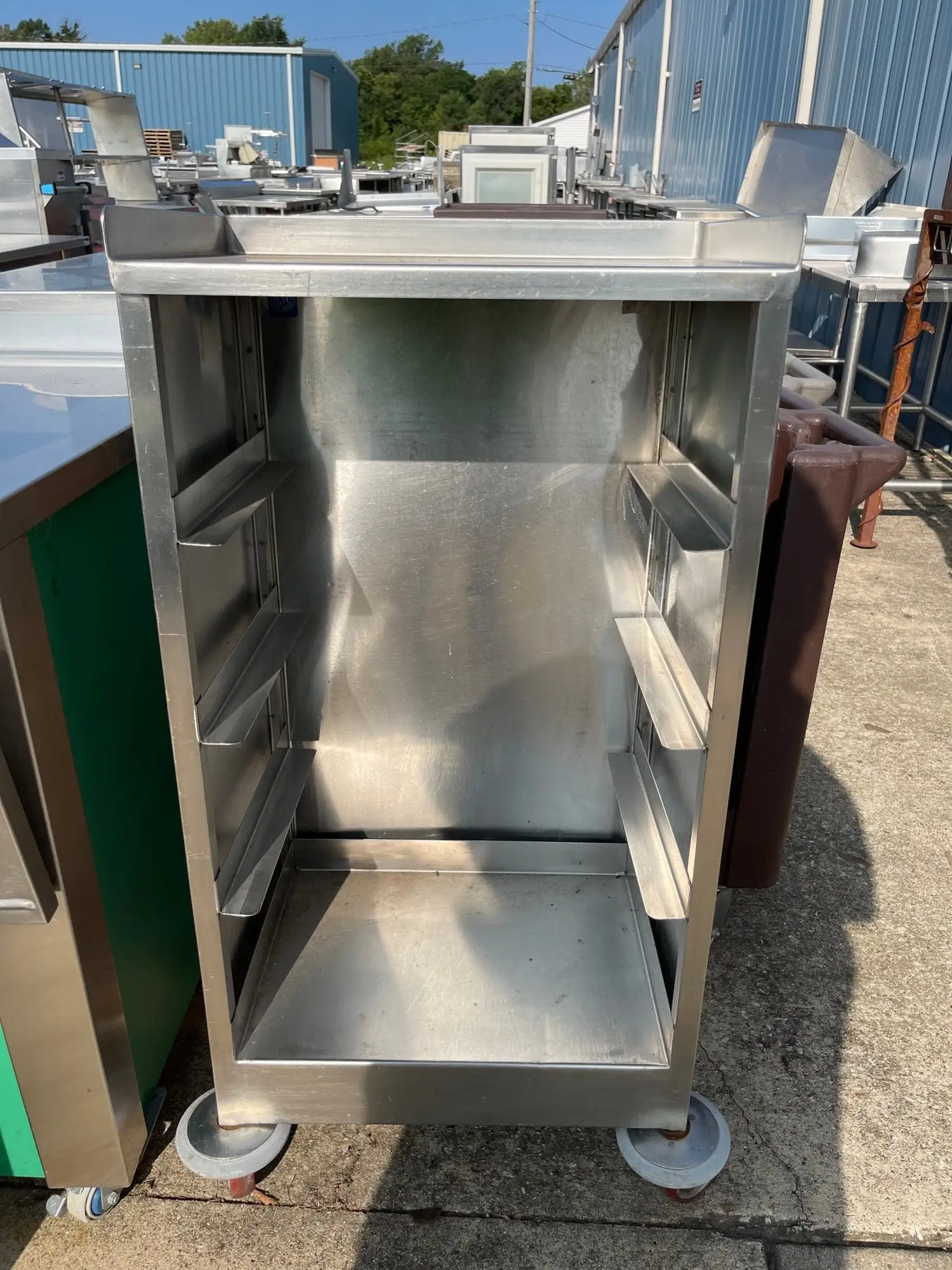 Used Falcon Restaurant Supply Used Stainless Steel Tray Serving Cart - SS50 Restaurant Equipment (Miscellaneous) Illinois US | Falcon Restaurant Supply #1376086