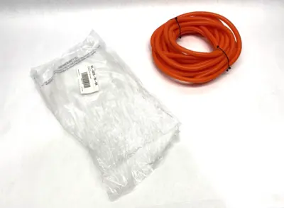 USED ELECTRIDUCT ORANGE SPLIT WIRE LOOM TUBING 3/8" X 25'