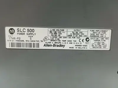 USED A-B ALLEN BRADLEY 1746-P2 SER C