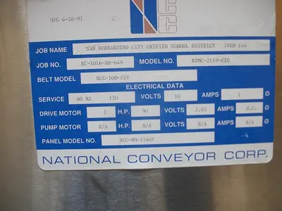 USED NATIONAL NTMC-2119-FXE