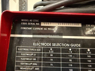 Used Lincoln Electric AC-225C Arc Welders Illinois US | Meadoworks #1514594