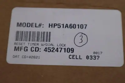 NEW DANAHER CONTROLS HP51A60107 TIMER CYCLE-FLEX STOCK G67A