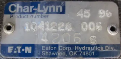 NEW CHAR-LYNN 1041228-006 HYDRAULIC MOTOR 1041228006