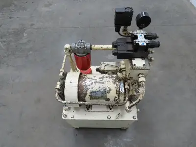 Showa Okuma PVU-40-0403-HX CNC Lathe Hydraulic Power Unit 2.2kw 25L/Min 40L Tank
