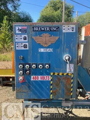 USED BREWER 5-HEAD RESAW WITH RETURN