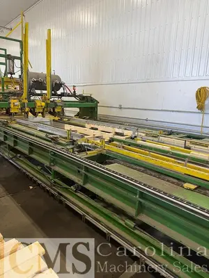 USED UNIVERSAL IN-LINE PALLET NAILER WITH STACKER