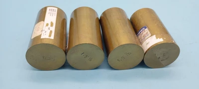 (LOT OF 7) BRASS TEST SET ACCESSORIES  1.5 LB EACH
