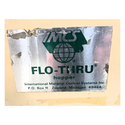 Used 30 Cu/Ft Mild Steel Portable Material Storage Bin Stackable Flo-Thru Hopper