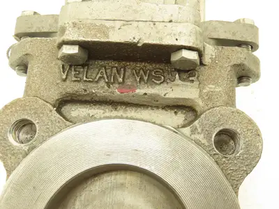 Velan L10-0310C-13SL  3" Stainless Knife Gate Valve 316SS Rising Stem Lug Style